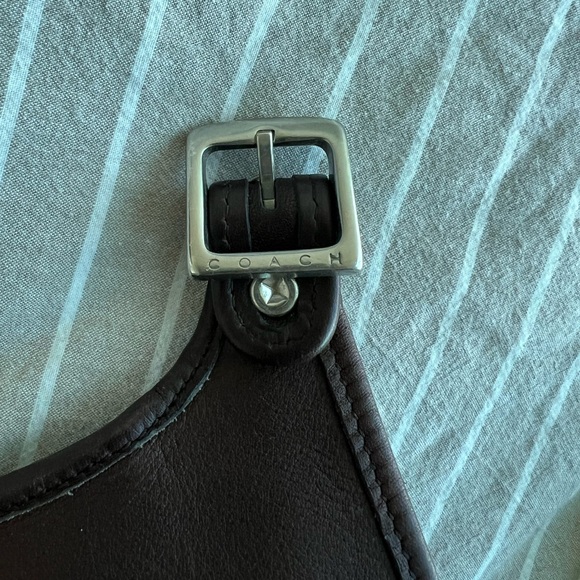 Vintage Coach 9135 Hippie Saddle Bag in Mahogany & Silver Hardware - Picture 8 of 12